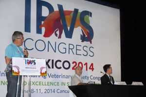 Antonio Callén en un momento de su intervención en IPVS